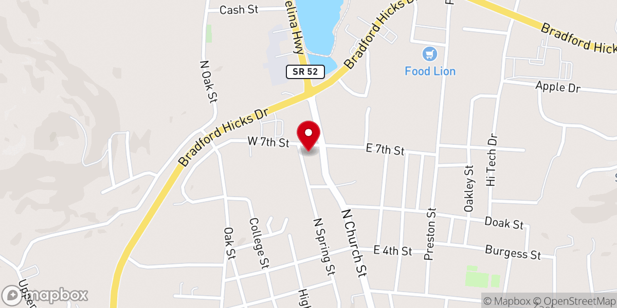 Map showing location of Livingston Police Department