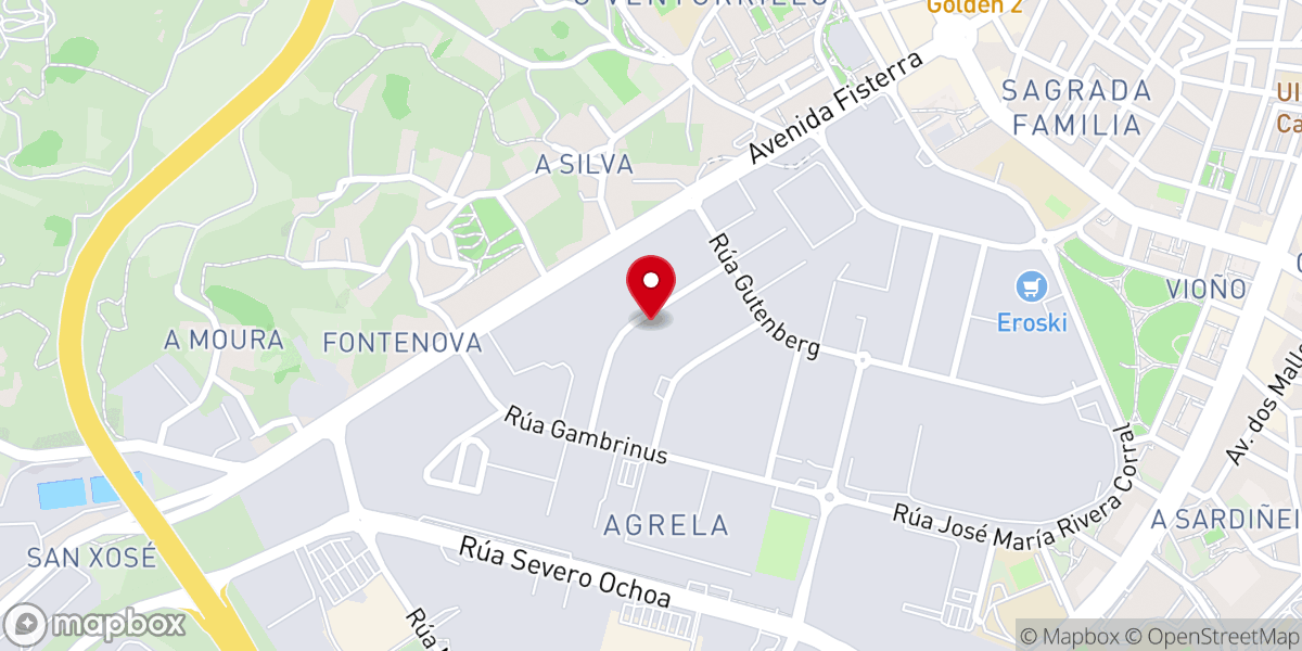 Map showing location of Iglesia Evangélica Cuerpo de Cristo
