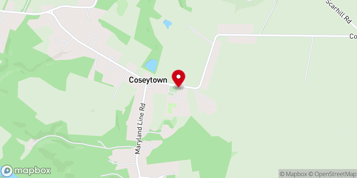 Map showing location of Grand Point Church- Greencastle