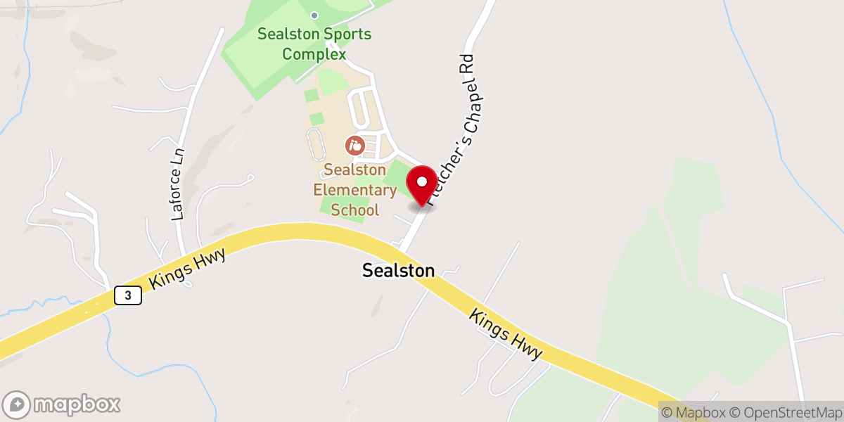 Map showing location of king george united