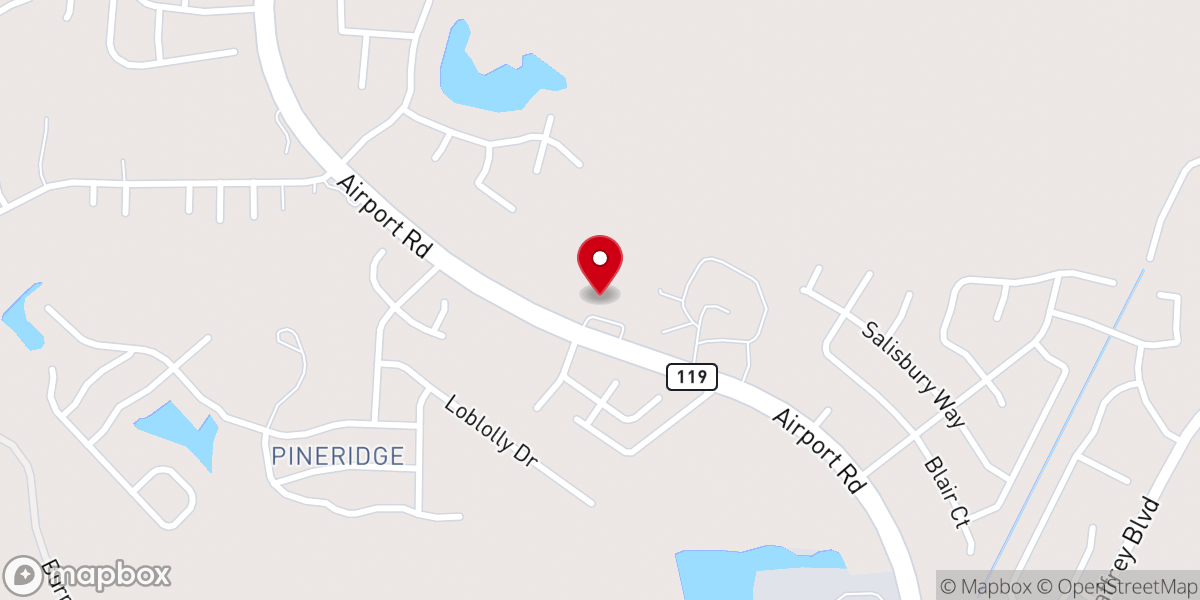 Map showing location of Grace Baptist Church