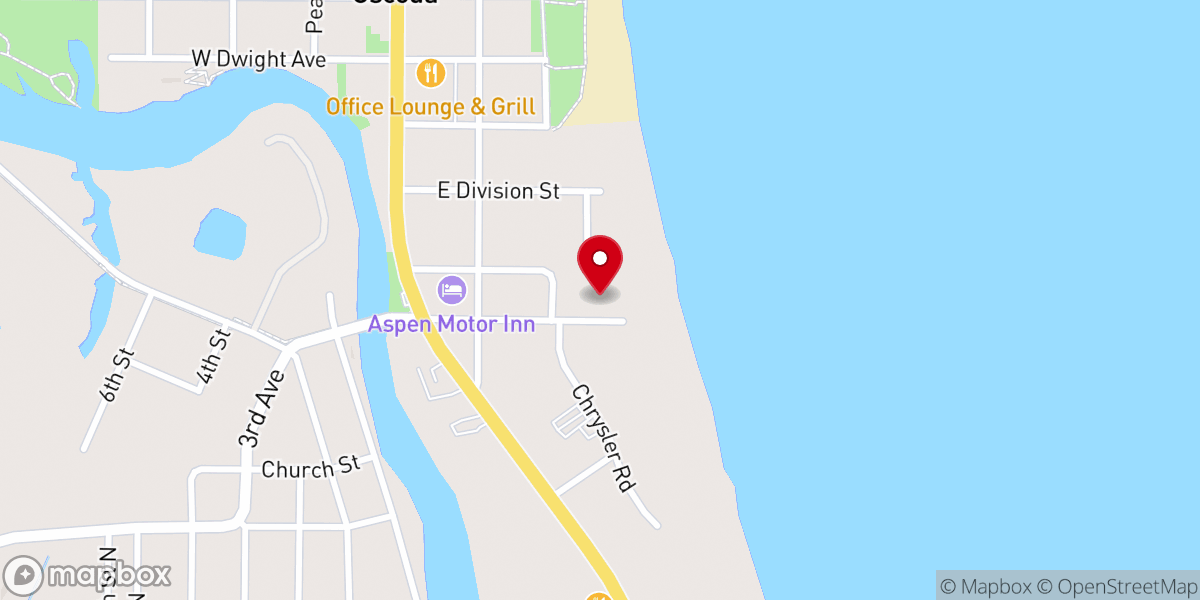 Map showing location of Hope St Johns Episcopal/Lutheran Church