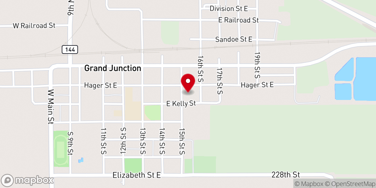 Map showing location of Saint Brigid's Catholic Church