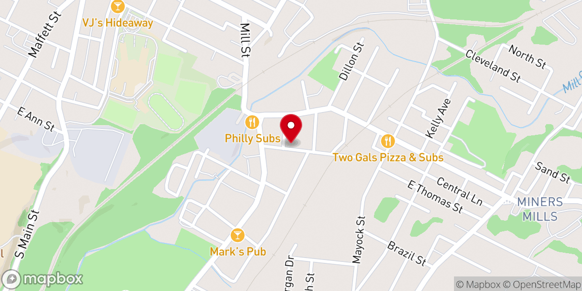Map showing location of Wilkes Barre Spanish SDA Church