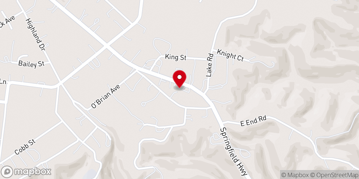 Map showing location of Ridgetop City Hall
