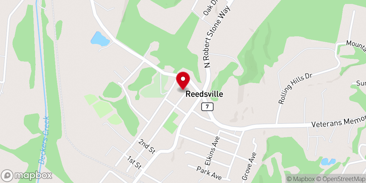 Map showing location of Rustic Church at Modern Homestead