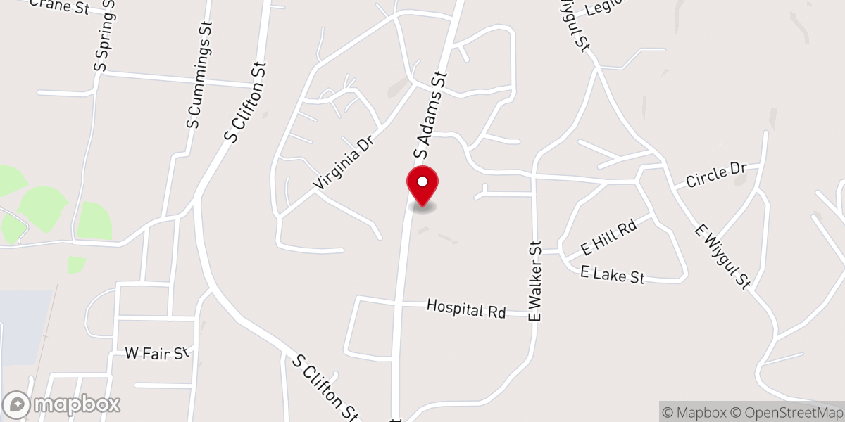 Map showing location of Samaritan’s Market