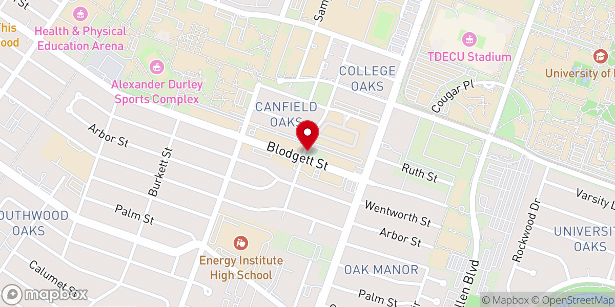 Map showing location of Nehemiah Community Church