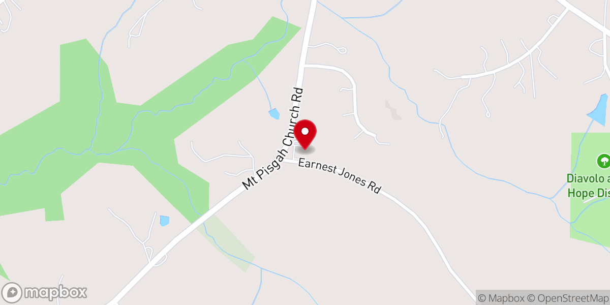 Map showing location of Chinese Bible Church of North Carolina