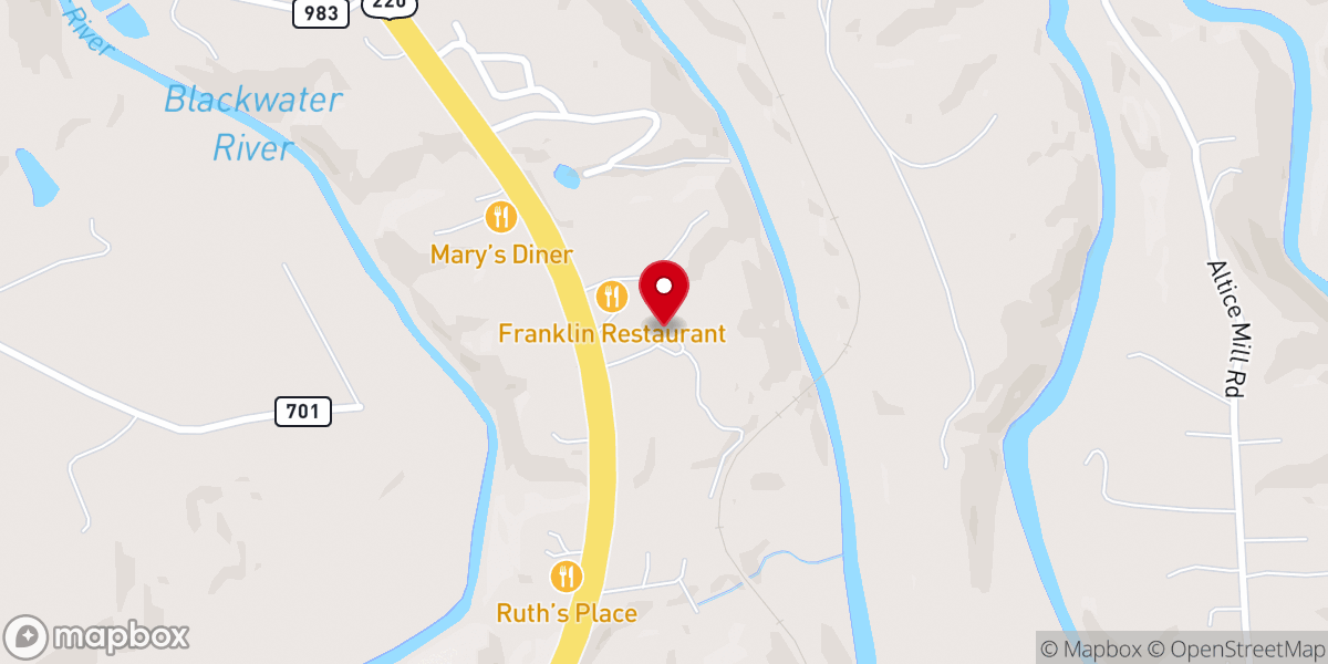 Map showing location of Mount Calvary Church
