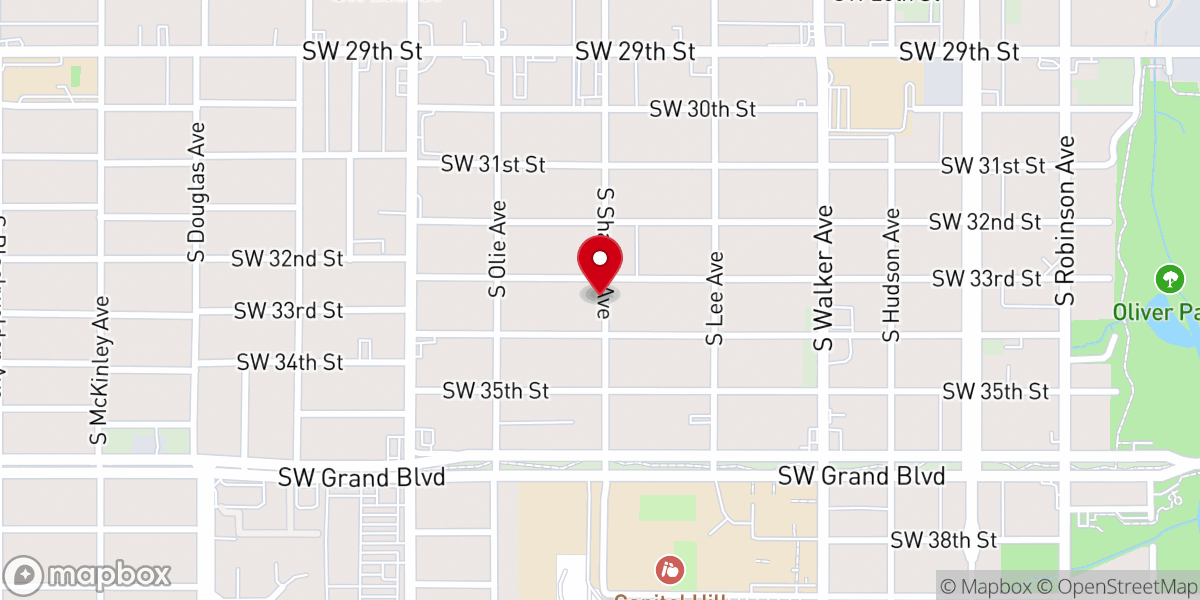 Map showing location of Capitol Hill Church-Nazarene