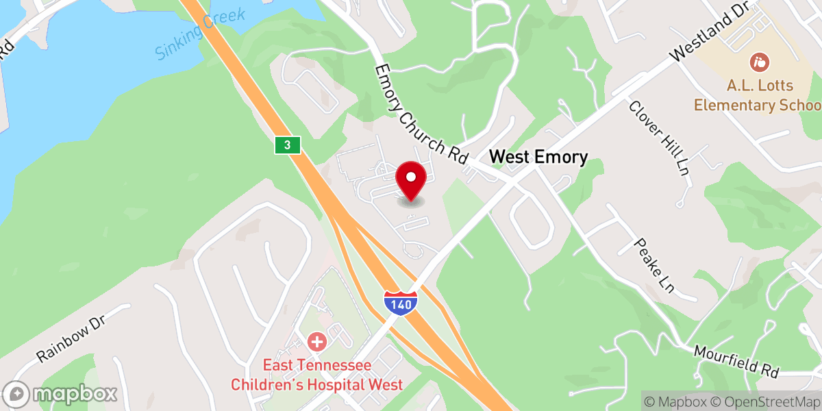 Map showing location of Shoreline Church