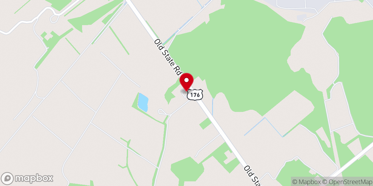 Map showing location of Saint Peters Church
