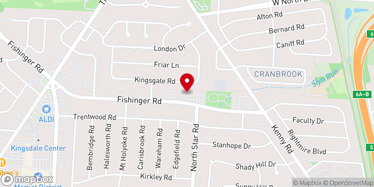 Map showing location of Northwest Christian Church