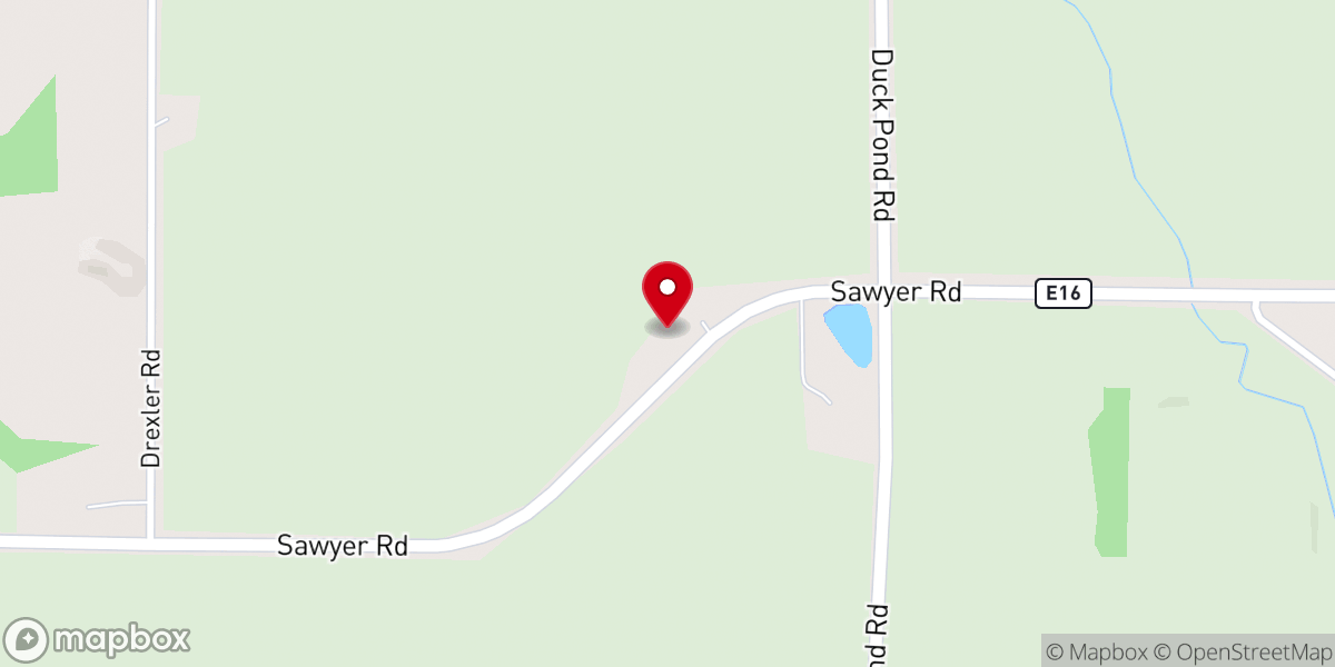 Map showing location of Bible Community Baptist Church