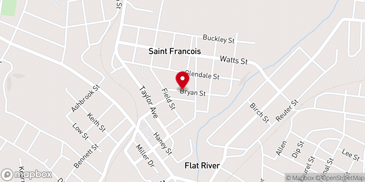 Map showing location of Park Hills