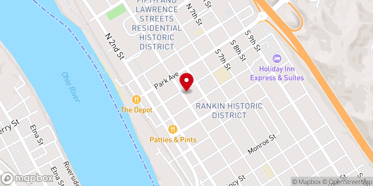 Map showing location of First Baptist Church Faith & Fitness