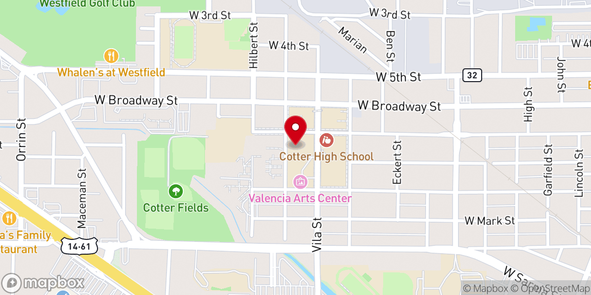 Map showing location of Alverna Center