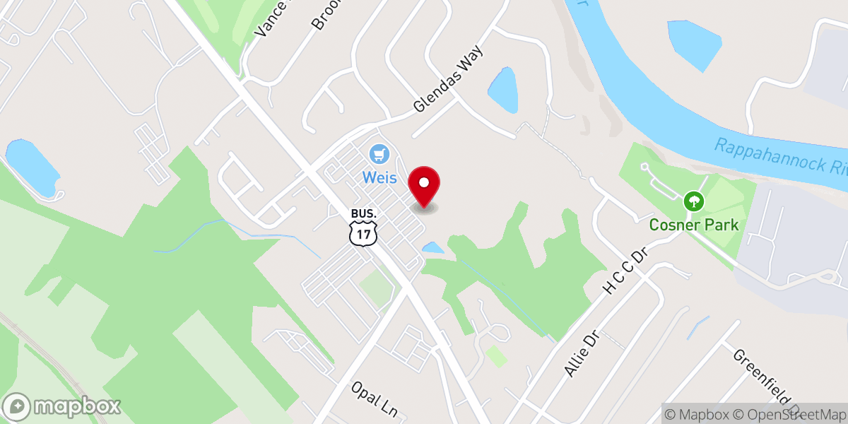 Map showing location of River Club Church