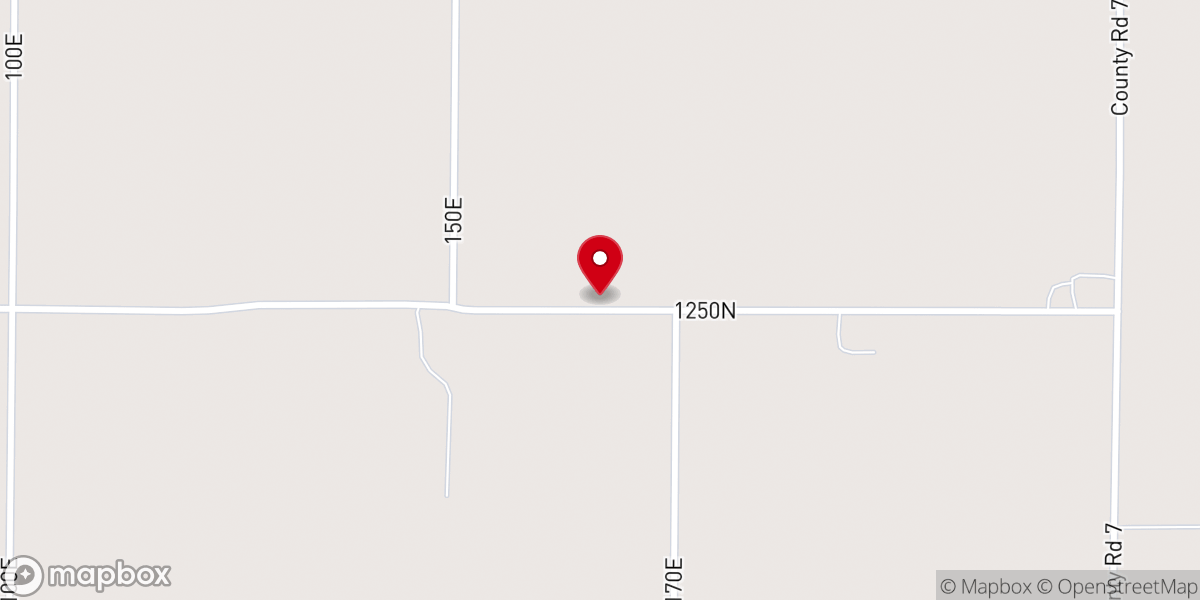 Map showing location of Prairie Chapel