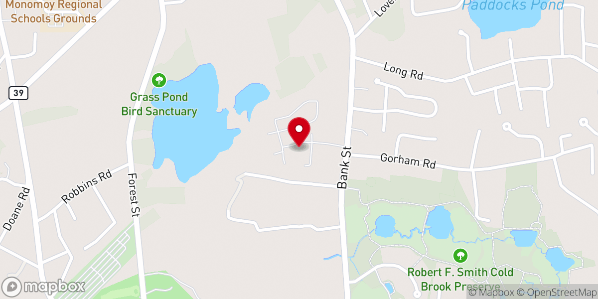 Map showing location of Pine Oaks Village