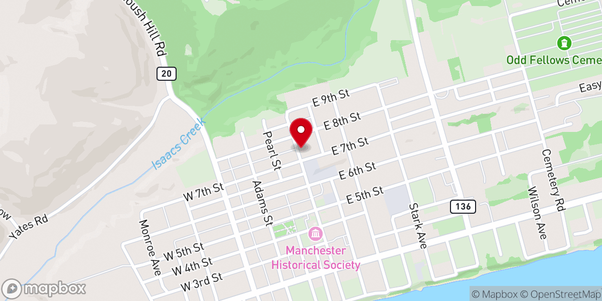 Map showing location of Watson Tony