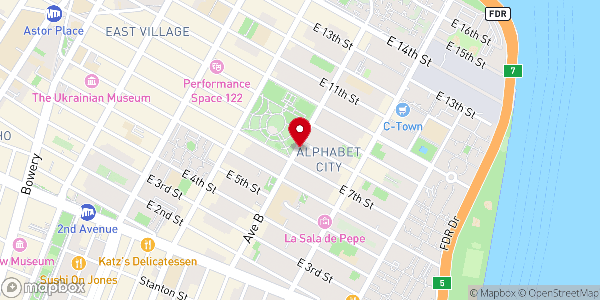 Map showing location of Saint Brigid's Church