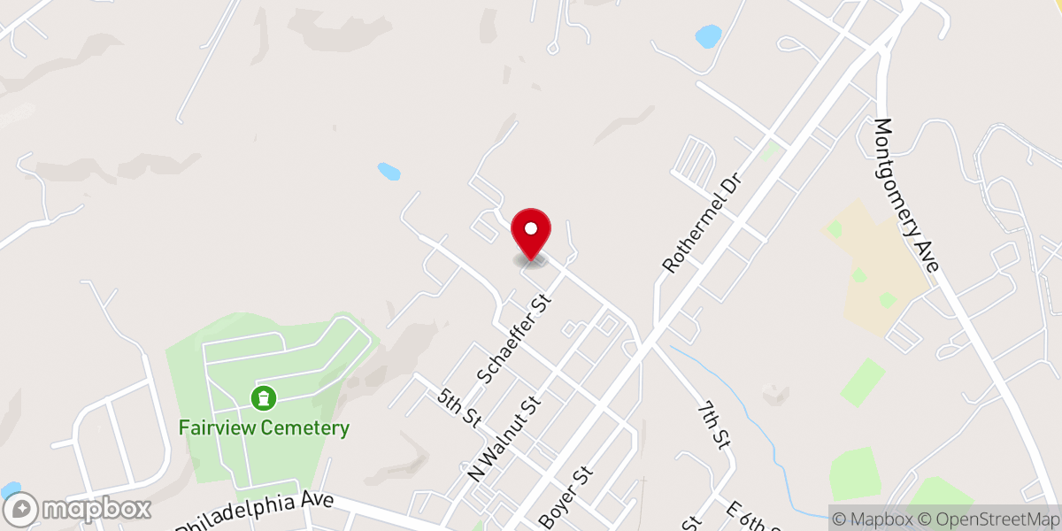 Map showing location of Living Word Bible Chapel