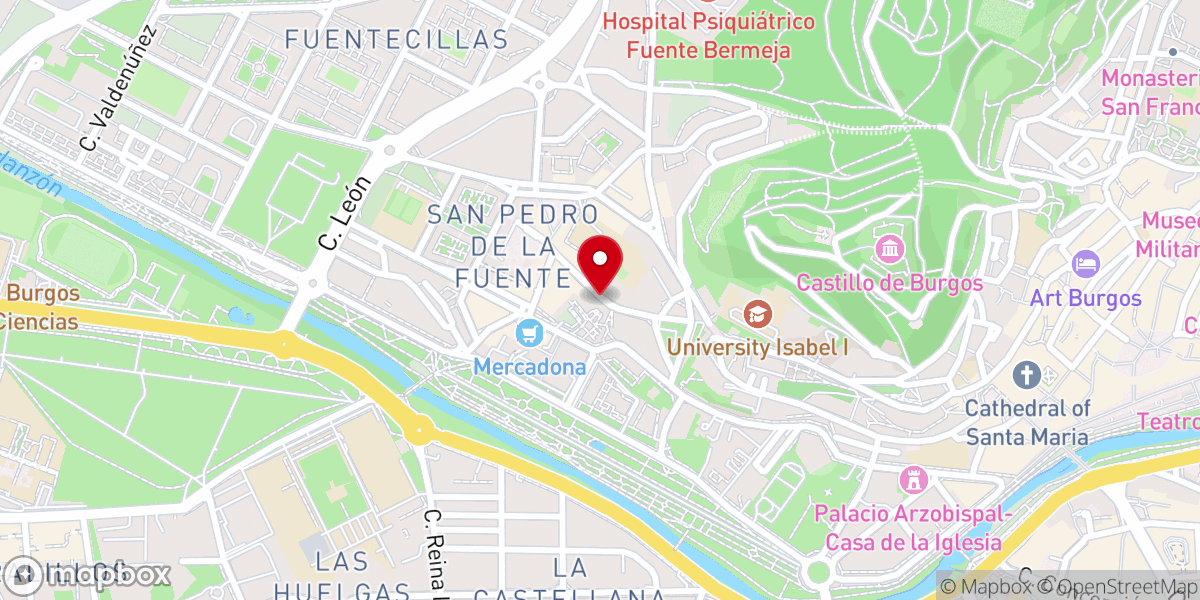 Map showing location of Convento de San José - Benedictinas