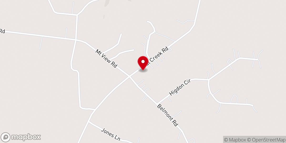 Map showing location of Mount View Church of Christ