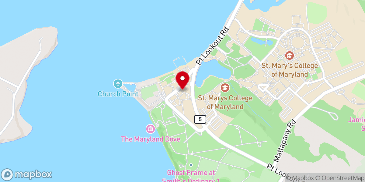 Map showing location of Trinity Church Parish Hall