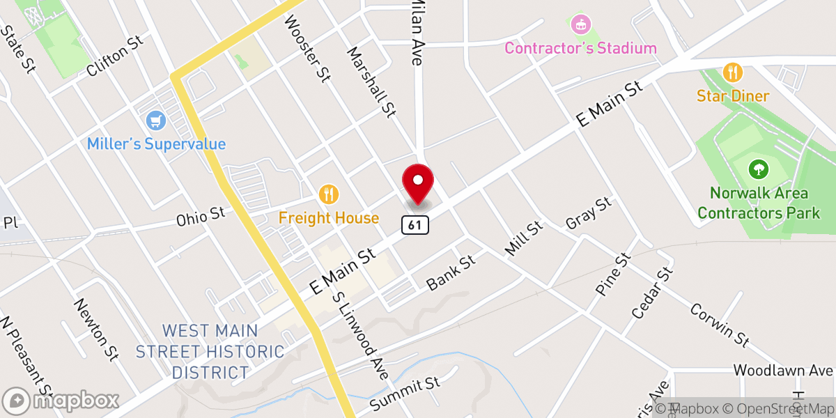 Map showing location of Saint Pauls Roman Catholic Church
