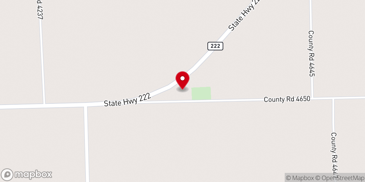 Map showing location of Gillespie Church