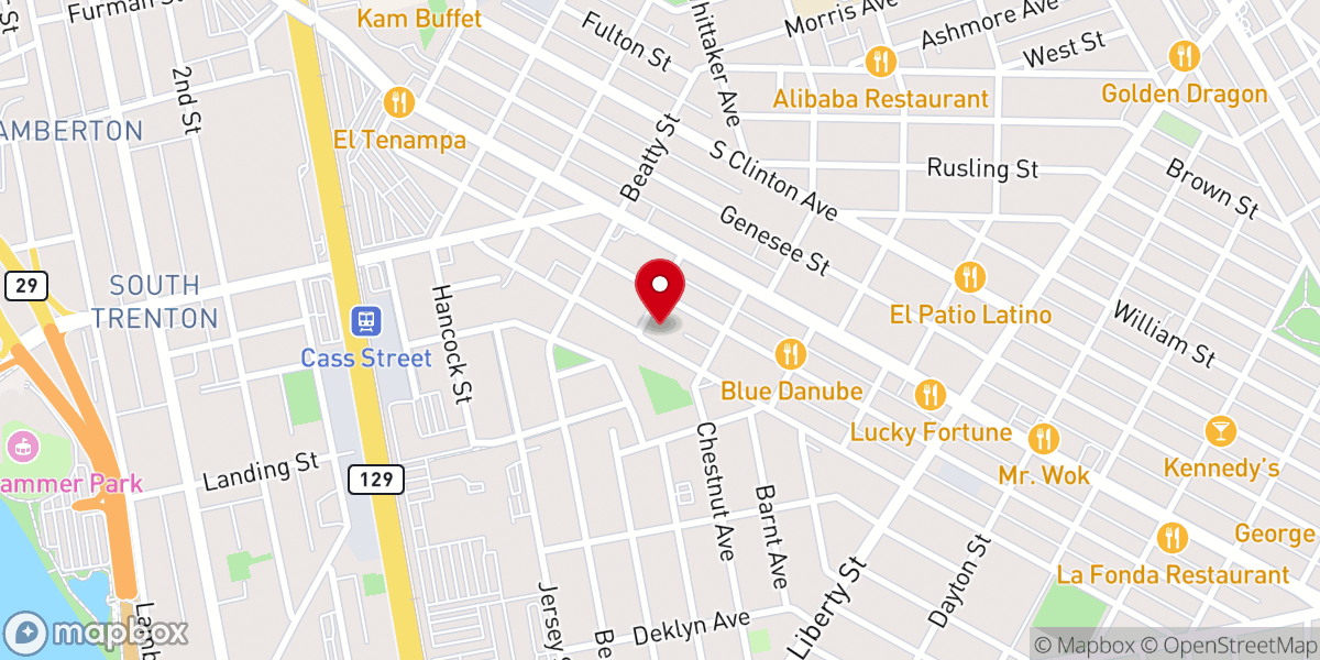 Map showing location of Assumption of the Virgin Mary Bysantine Catholic Church
