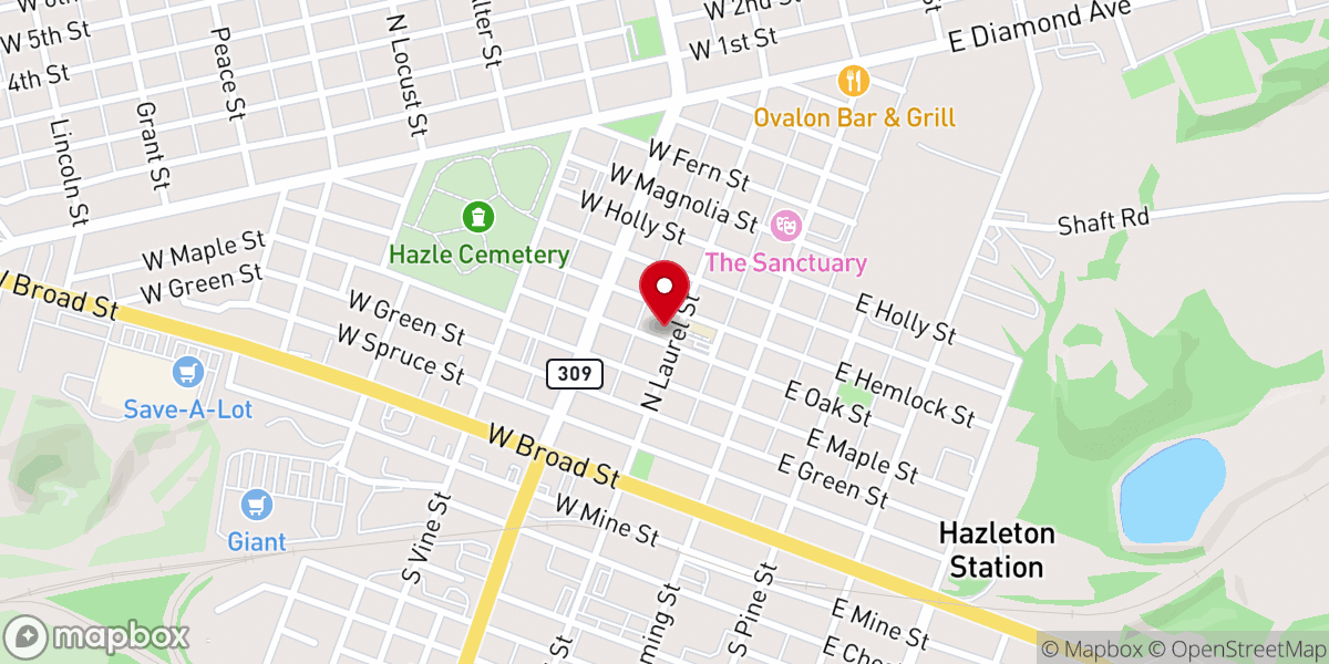 Map showing location of Maranatha SDA Church
