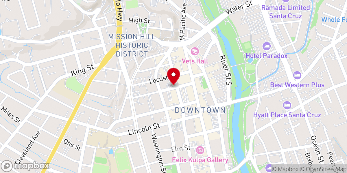 Map showing location of Birichino Winery Tasting Room