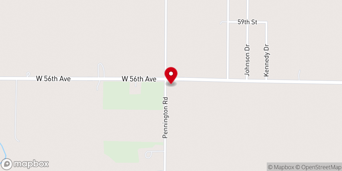 Map showing location of Mitchell Chapel United Methodist Church