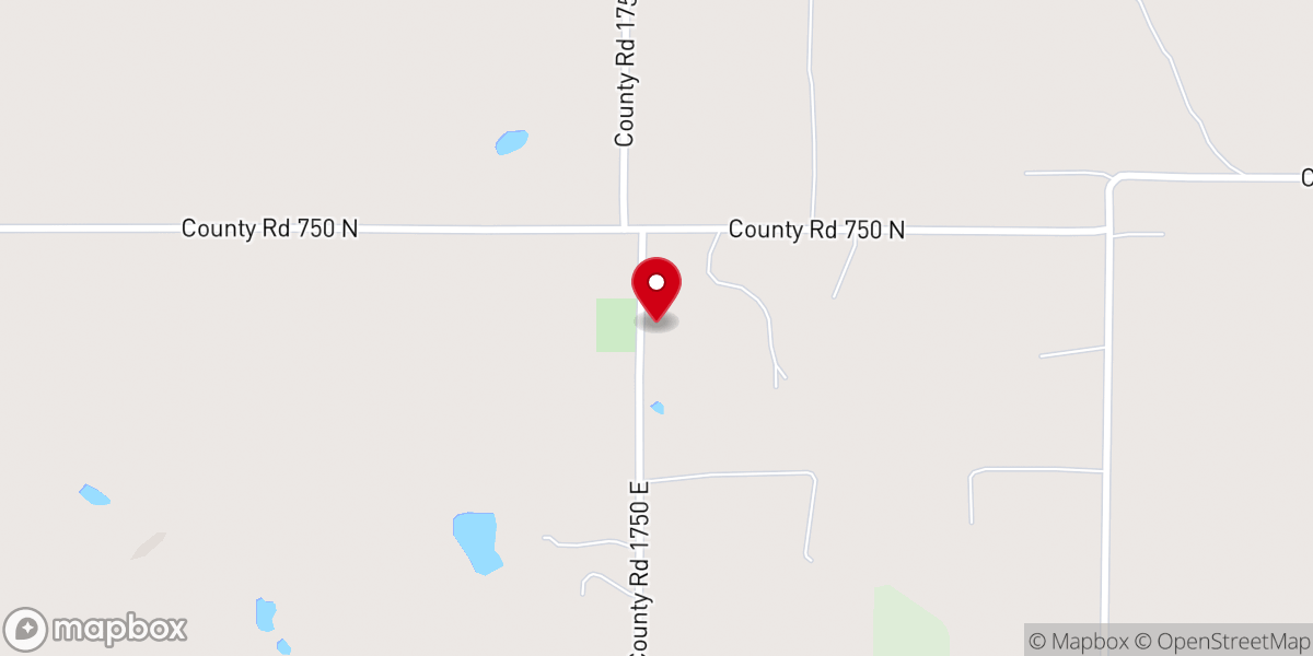Map showing location of Albion Church