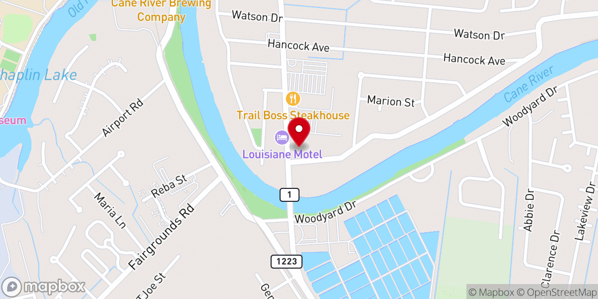 Map showing location of Ecco Ride of Louisiana - Natchitoches Parish