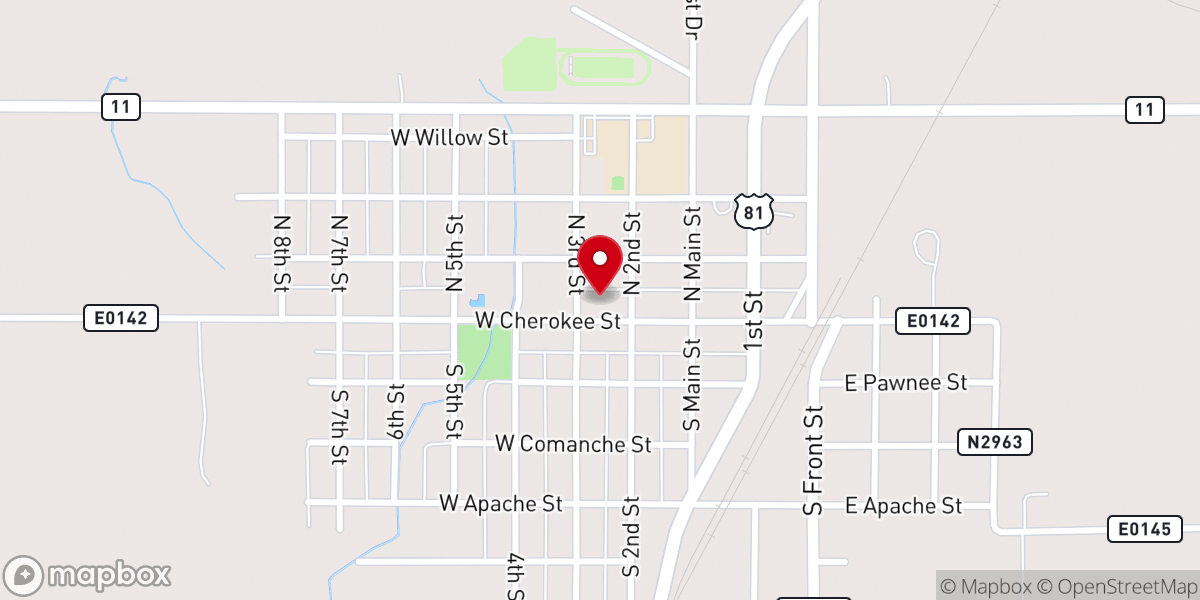 Map showing location of Saint Mary Church