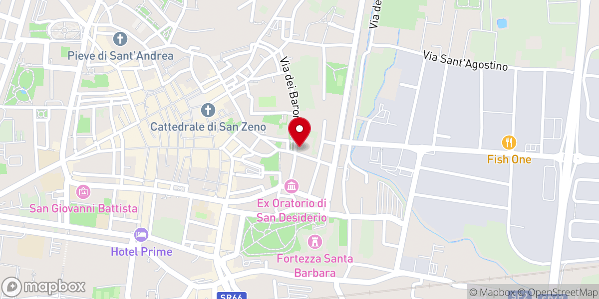 Map showing location of Chiesa della Santissima Annunziata