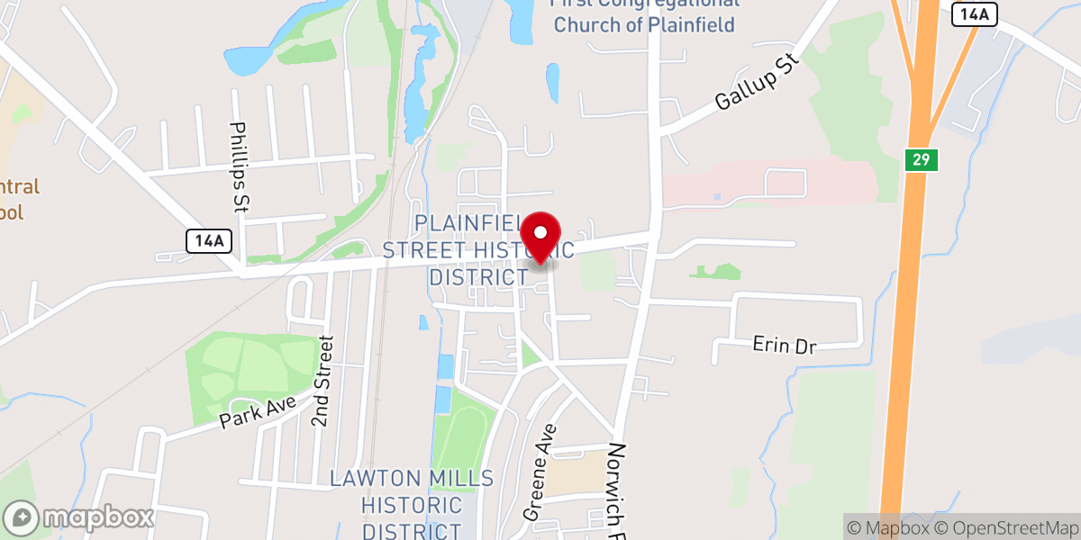 Map showing location of Saint John the Apostle Catholic Church