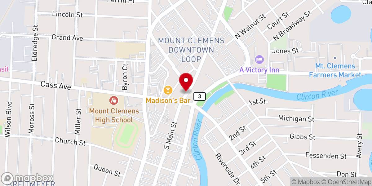 Map showing location of Zion Temple Church in Jesus