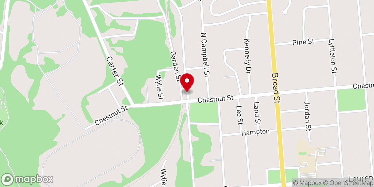 Map showing location of Gordon Street Church of God
