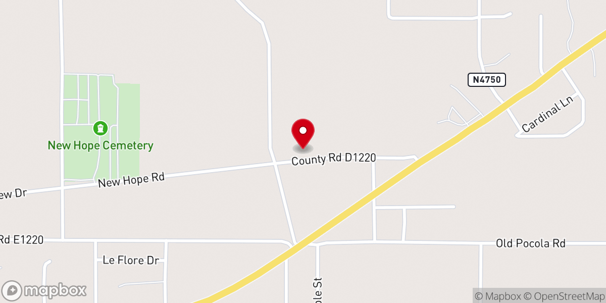 Map showing location of Murry Spur Church