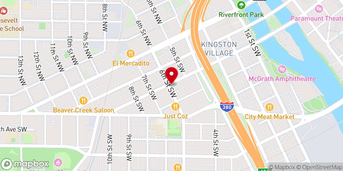 Map showing location of Maranatha Bible Church