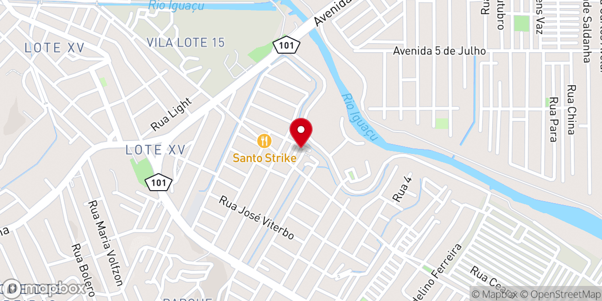 Map showing location of Igreja Pentecostal Manancial da Glória de Deus