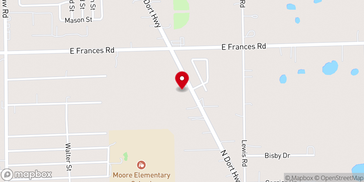 Map showing location of Mosaic Church of the Nazarene