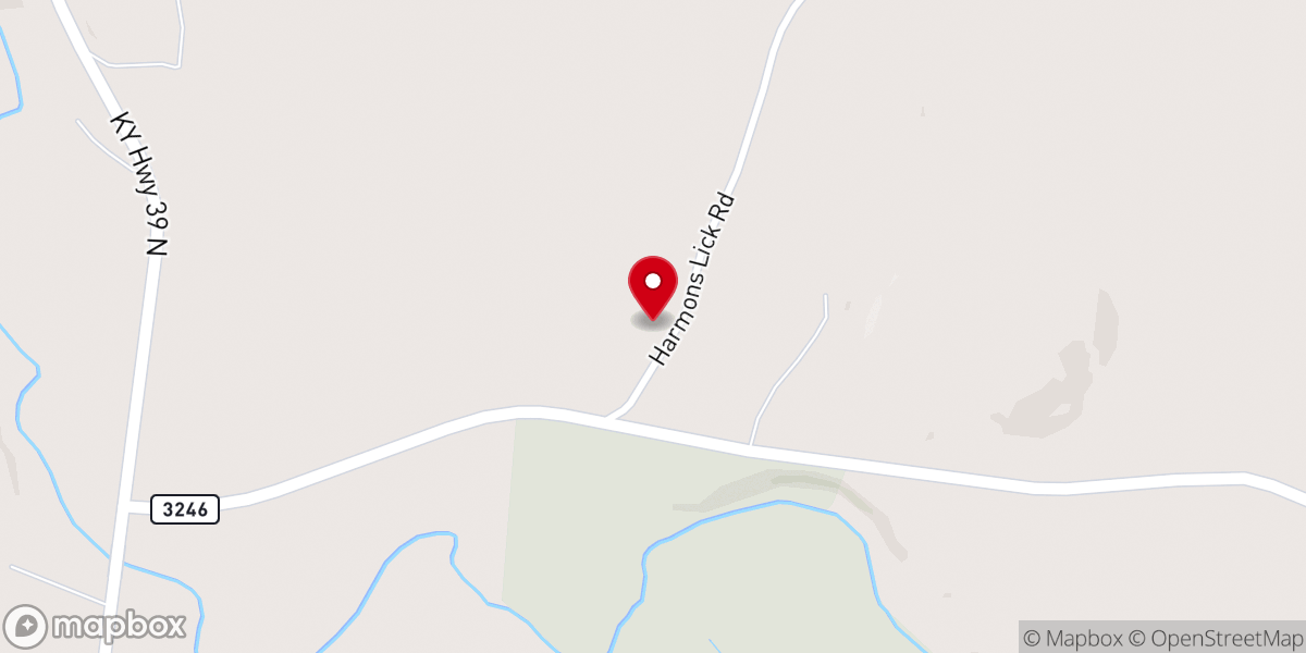 Map showing location of Beech Grove Church