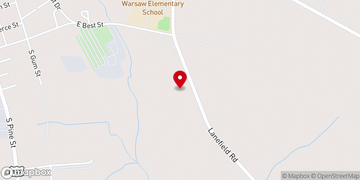 Map showing location of Mt. Zion Community Church